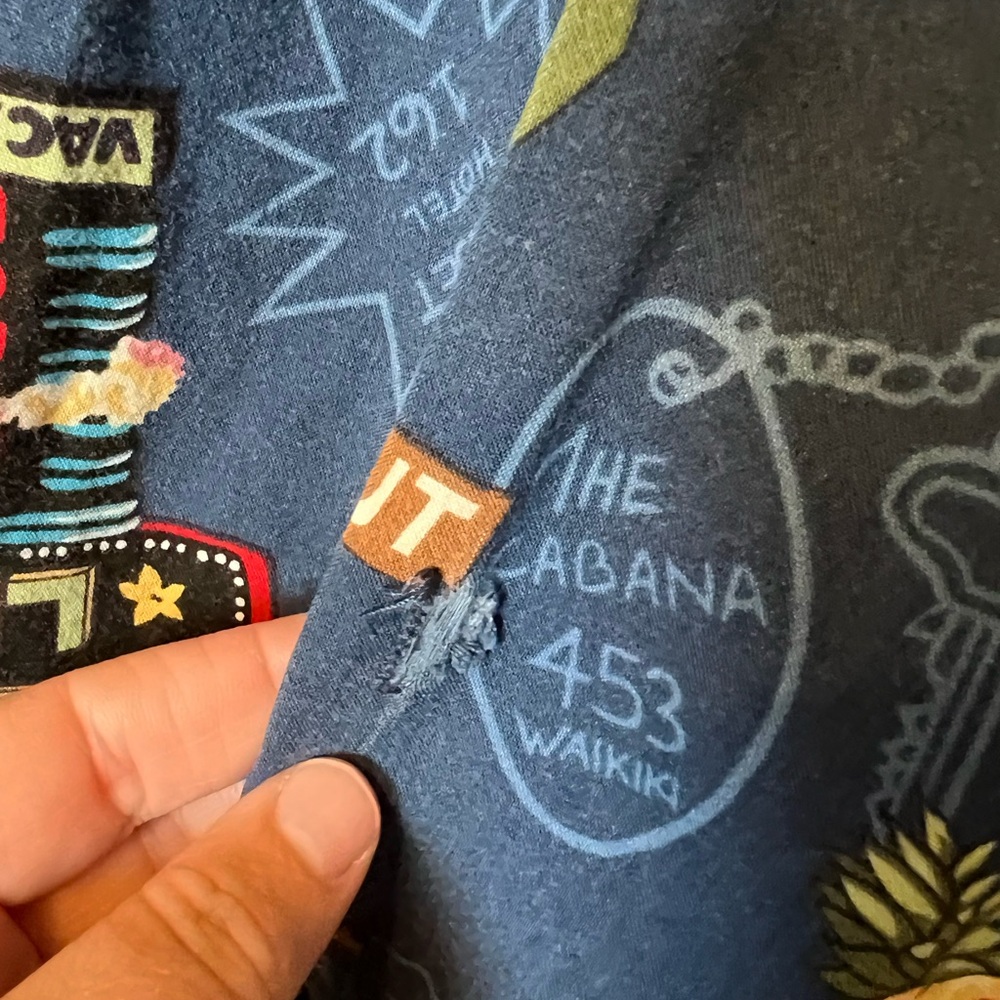 Vintage Toes on the Nose Hawaiian Shirt Surf Aloha Short Sleeve Button Down - Picture 3 of 4
